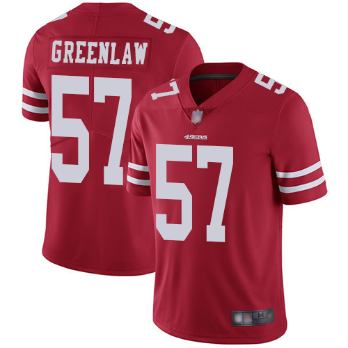 San Francisco 49ers Limited Red Men Dre Greenlaw Home NFL Jersey 57 Vapor Untouchable